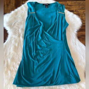 White House Black Market Teal Sleeveless Top